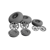 Zestaw kół do Lockheed P-38 Lightning – opona Straight Tread – skala 1:48